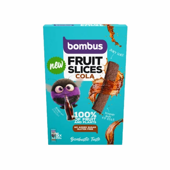 Fruit Slices Cola Flavour No Added Sugar - 5x20g Bombus