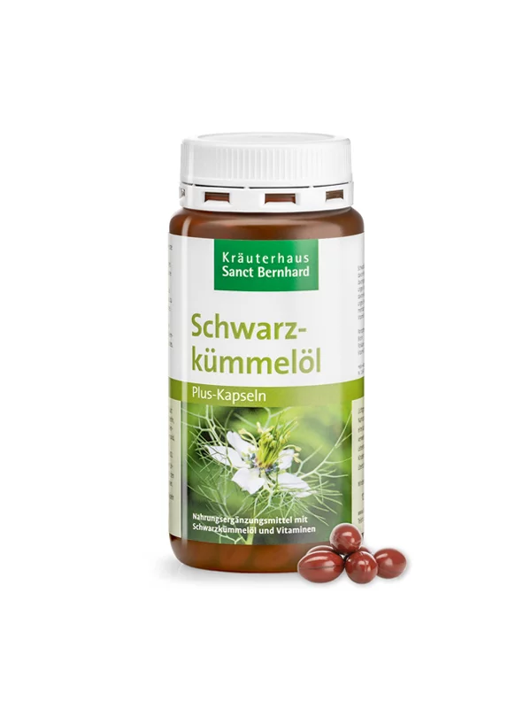 Black Cumin Oil Capsules 180 pcs - Krauterhaus