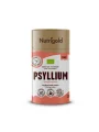 Nutrigold organic psyllium powder in cylinder shaped cardboard packaging of 250g