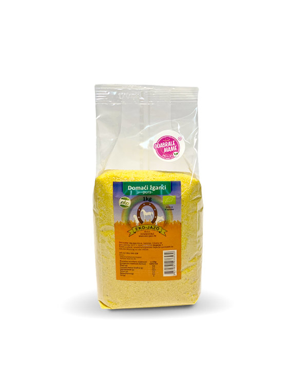 Eko Jazbec organic homemade polenta in a packaging of 1000g