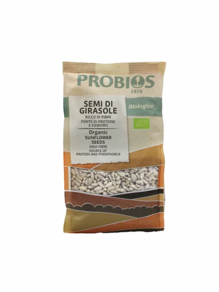 Probios organic sunflower seeds without gluten in a packaging of 300g