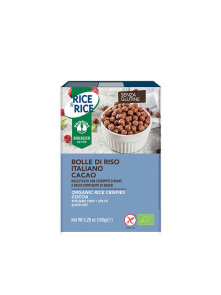 Probios organic cocoa rice crispies in a packaging of 150g
