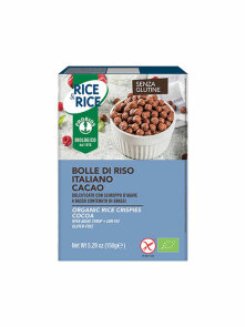 Probios organic cocoa rice crispies in a packaging of 150g