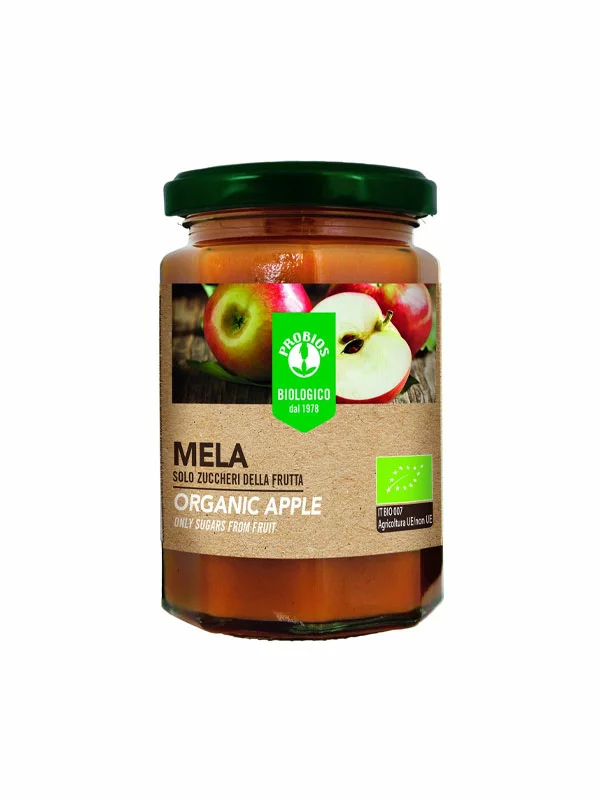 Probios organic gluten free apple spread in a 330g jar