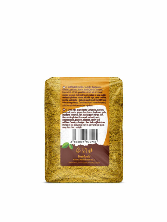 Nutrigold curry powder in a packaging of 200g