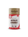 Nutrigold sodium ascorbate powder in red cardboard cylinder shaped packaging of 500g