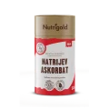 Nutrigold sodium ascorbate powder in red cardboard cylinder shaped packaging of 500g