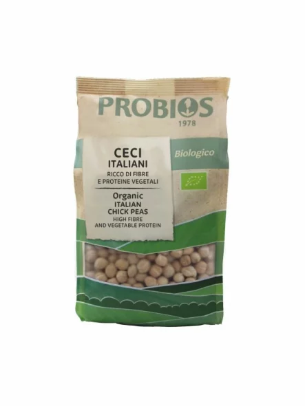 Probios organic chickpea in a 400g packaging