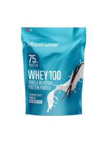 Frontrunner whey 100 vanilla in a resealable packaging of 1000g
