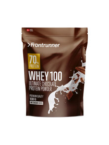 Frontrunner  whey 100 chocolate in a resealable packaging of 1000g