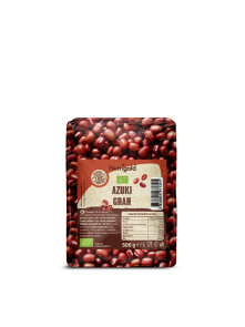 Nutrigold azuki beans, ecologically cultivated in a transparent packaging of 500 grams