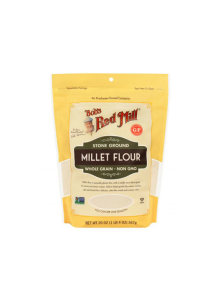 Bob's Red Mill gluten free millet flour in a packaging of 567g