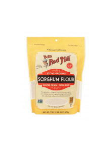 Bob's Red Mill gluten free sorghum flour in a packaging of 624g