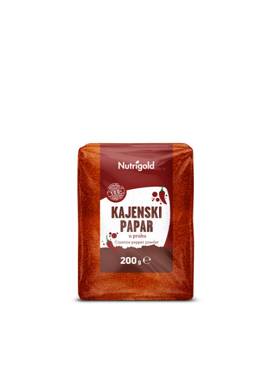 Nutrigold Cayenne pepper powder in a packaging of 200g