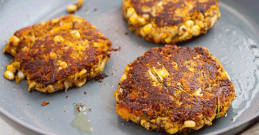 Courgette & corn fritters - BBQ season may officially begin