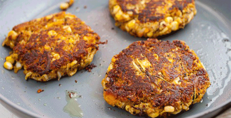 Courgette & corn fritters - BBQ season may officially begin
