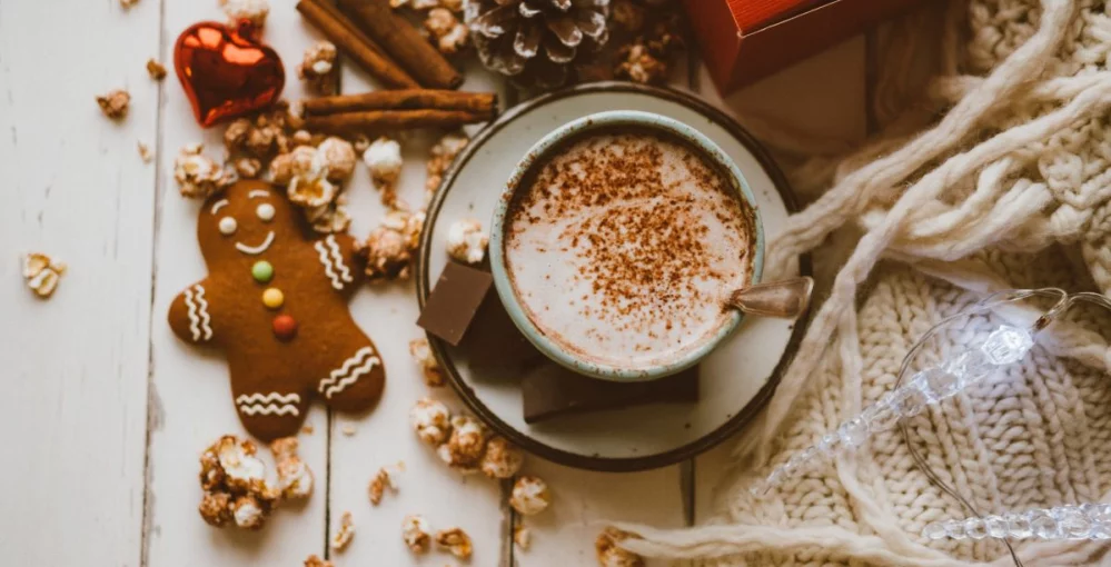 Serve healthy hot chocolate as a cold weather treat