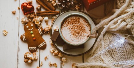 Serve healthy hot chocolate as a cold weather treat