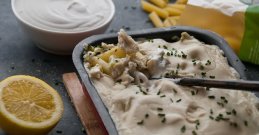 Healthy bechamel pasta bake