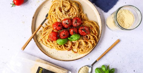 Vegan parmesan - a perfect addition to your pasta dishes