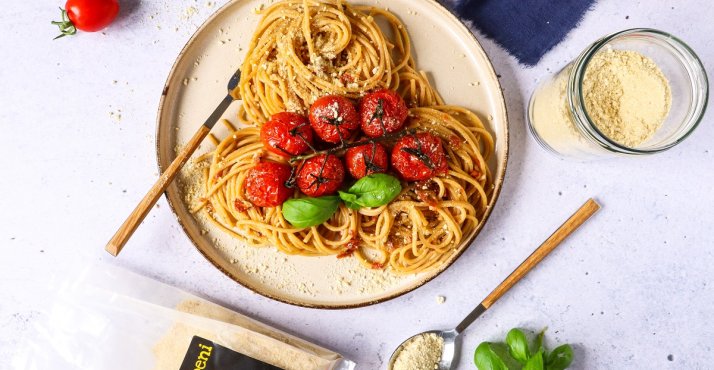Vegan parmesan - a perfect addition to your pasta dishes