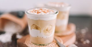 Vegan peanut butter pudding