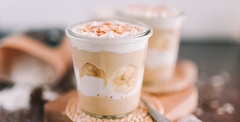 Vegan peanut butter pudding