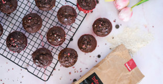 Chocolate banana muffins - a treat for the whole family