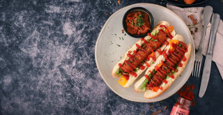 Celebrate the Advent season with vegan hot dog
