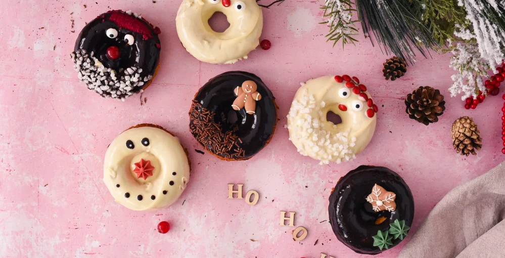 Festive gingerbread doughnuts! Why not?