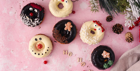 Festive gingerbread doughnuts! Why not?