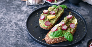 Avocado and asparagus on toast for those delightful mornings
