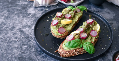 Avocado and asparagus on toast for those delightful mornings