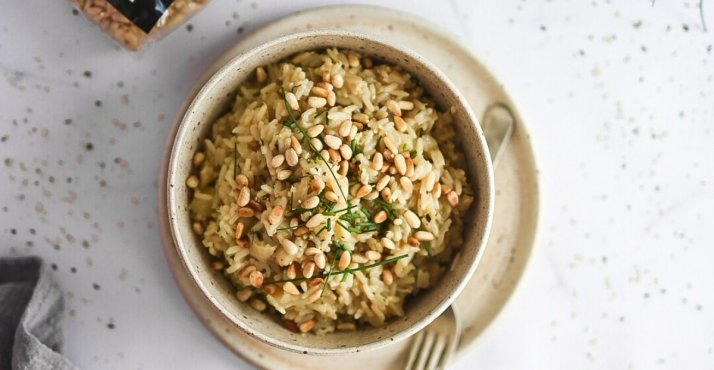 A pear risotto that is impossible to resist