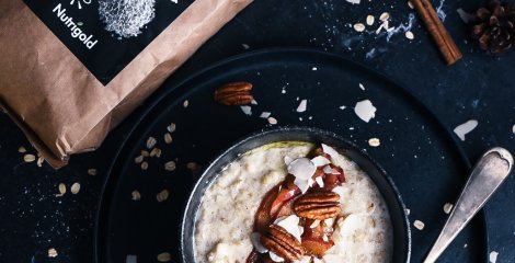 Autumn oatmeal (with caramelized apples) - Instashop