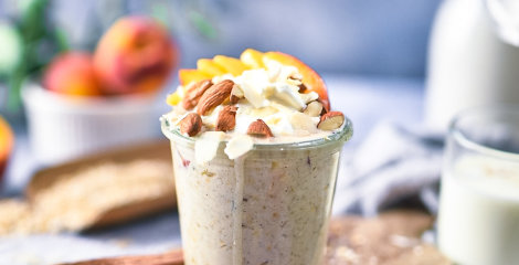 Overnight Peach Oats