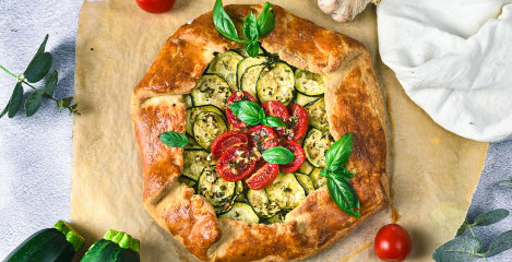 Courgette & Tomato Galette