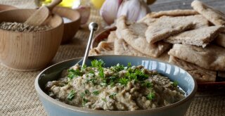 Eggplant dip - our own version of Baba Ganoush