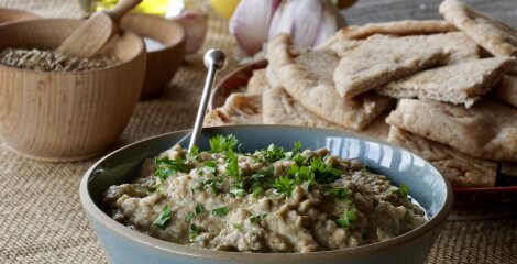Eggplant dip - our own version of Baba Ganoush